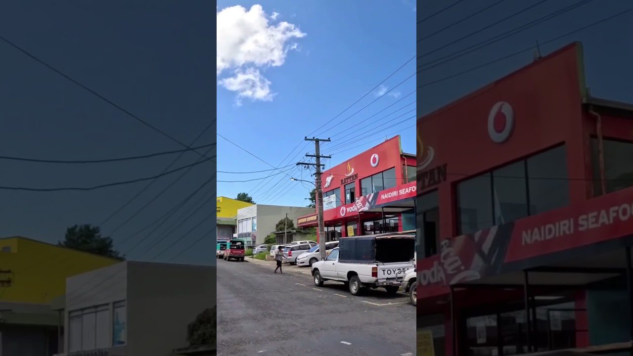 Driving through Sigatoka, Fiji is pure island therapy 🚗🌴 #shorts