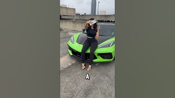 Girl Super Car Prank #c8 #corvette #ferrari #lamborghini #shorts #goldsigger
