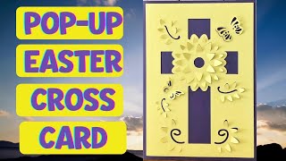 Pop Up Easter Cross Card | FREE SVG | Beginner Friendly