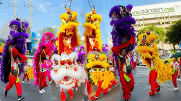 Múa Lân Khai Quang Điểm Nhãn diễu hành Lân Sư Rồng Tết 2025 / LSR Liên Nghĩa