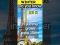 Eiffel Tower Grows ?? #eiffeltower #getleboss #doyouknow