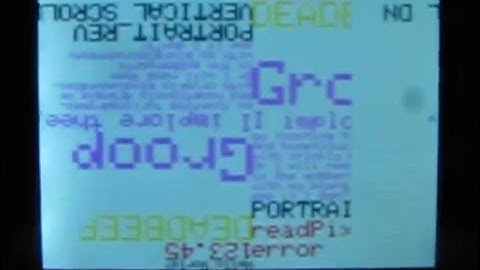 MCUFriend (st7789c) Test Video