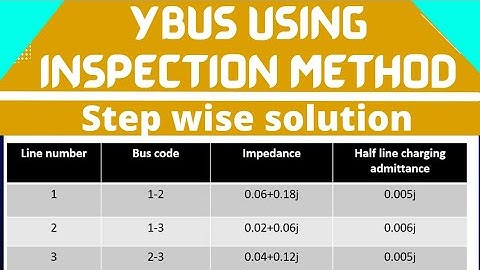 Ybus using inspection method | Step wise solution | Computer techniques of Power system| Mathspedia|