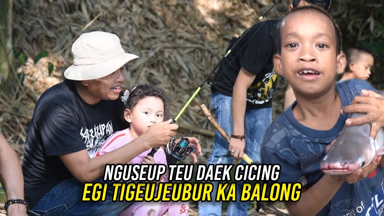 KANG DEDI - NYI HYANG MANCING BARENG EGI | SAKING MUTERNYA SAMPAI NYEMPLUNG KE KOLAM