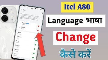 Itel a80 Mobile Me Language Kaise Change Kare | Itel Mobile Language Setting