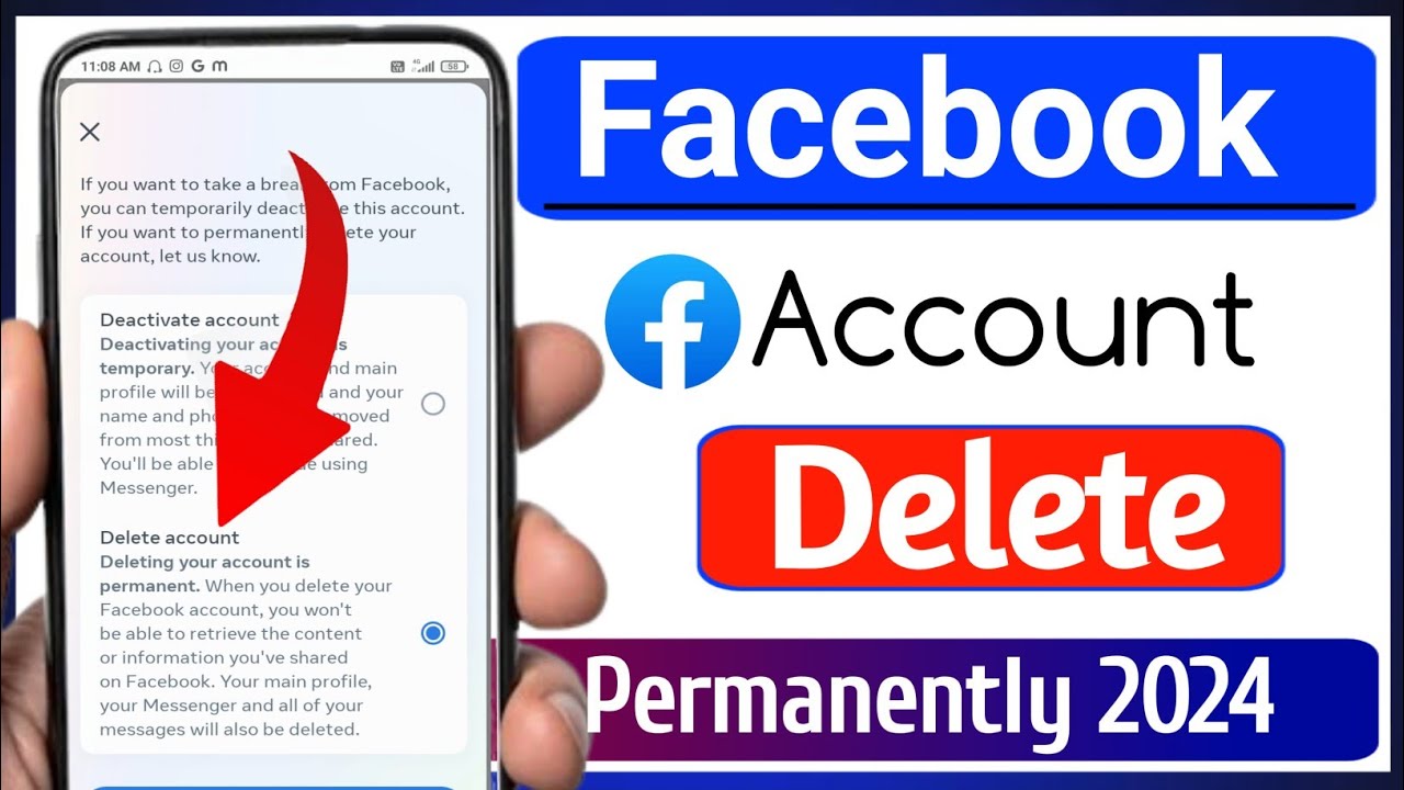 How to Delete Facebook Account Delete fb account permanently Fb id