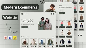 Build and Deploy a SEO Optimized Multi-Page E-Commerce Website | HTML, CSS & JS 🔥