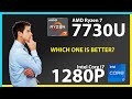 Amd ryzen 7 7730u vs intel core i7 1280p technical comparison