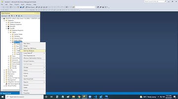 How to CREATE DataBase and Table in Microsoft SQL Server Management Studio