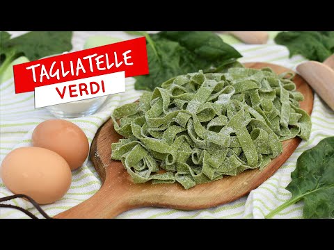 Tagliatelle verdi fatte in casa: ricetta facile e veloce