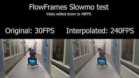 FlowFrames Slow Motion Comparison