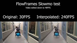 Flowframes Slow Motion Comparison