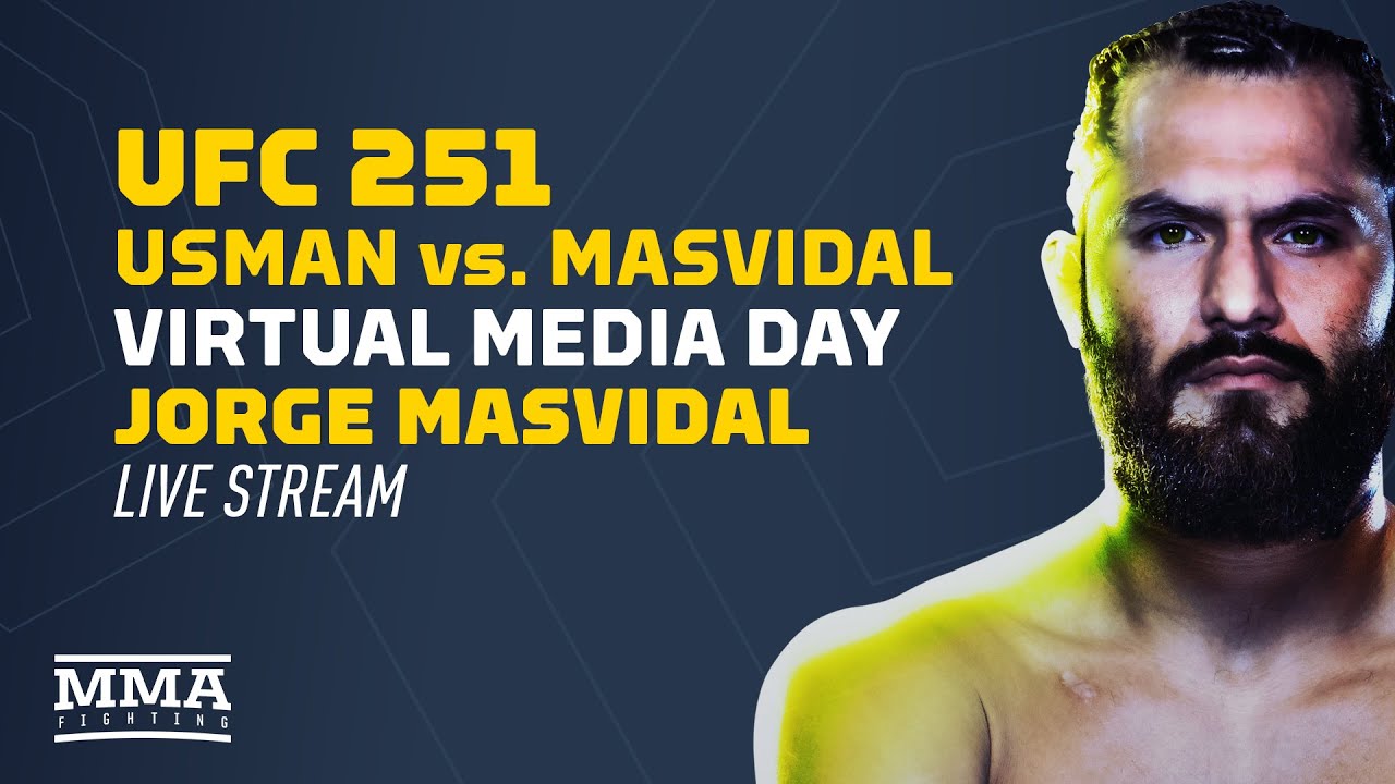 UFC 251 Jorge Masvidal Virtual Media Day Live Stream