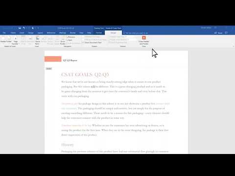 Tải Nhanh Chèn Header và Footer vào văn bản Word mới