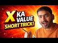 X ka value nikal ne ka asan tarika #linearequations #solve #education #maths #shorts #tricks 