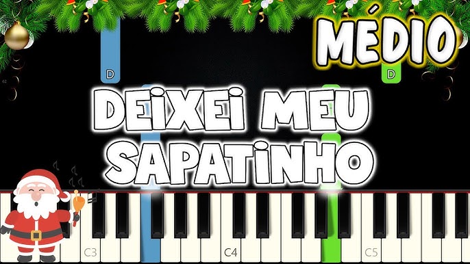 Como Tocar Sapatinho de Natal no Teclado/Piano (Aula de Música