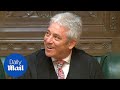 Bercow jokes that baby in the Commons is better behaved than MPs