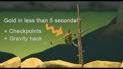 Getting Over It Cheats/Hack - Checkpoint, Gravity, Golden pot