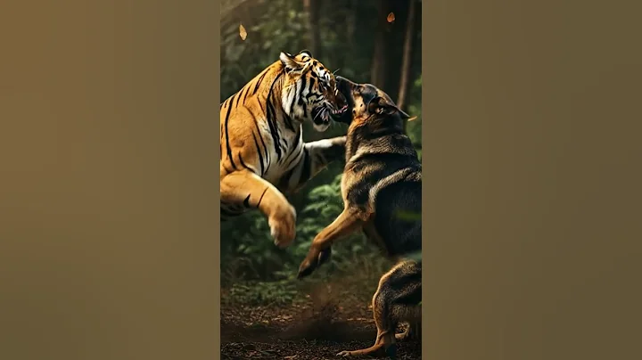 Video 11187041: tiger forest cat, forest cat pets, forest cat dog, forest cat animals, cat vs tiger, pet lover, furry