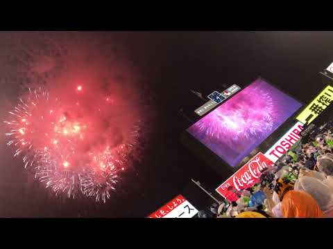 6回表 巨人vs東京ヤクルトスワローズ 花火打ち上げ@神宮球場 20170816
