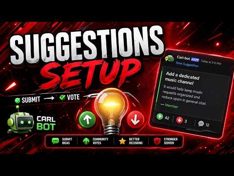 How to Set Up a Suggestions Channel with Carl Bot (2026 Full Guide) | Carl Bot Tutorial