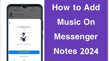 How to Add Music On Messenger Notes 2024 | Put Music On Facebook Messenger Notes