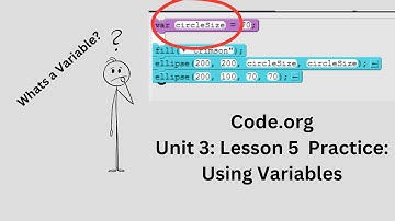 Code org CSD Unit 3 Lesson 5 Practice Using Variables