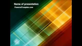 Abstract Color Design PowerPoint Template by PoweredTemplate.com