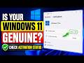 Is Your Windows 11 Genuine? How to Check Activation Status