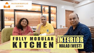 Laminate Modular Kitchen at Malad (West) : Pratham Modular Kitchen #2bhk #modularkitchen