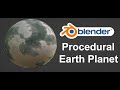 Procedural Earth Planet in Blender (blender Tutorials) #blender #blendertutorial #blender3d