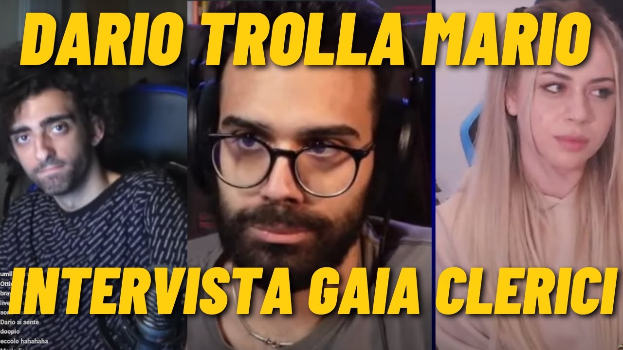 DARIO MOCCIA INVITA GAIA CLERICI NELLA LIVE DI MARIO STURNIOLO MA POI... (TALENT SCOUT 0?)
