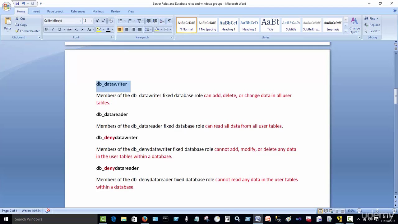 049 Understanding SQL Server Roles - YouTube