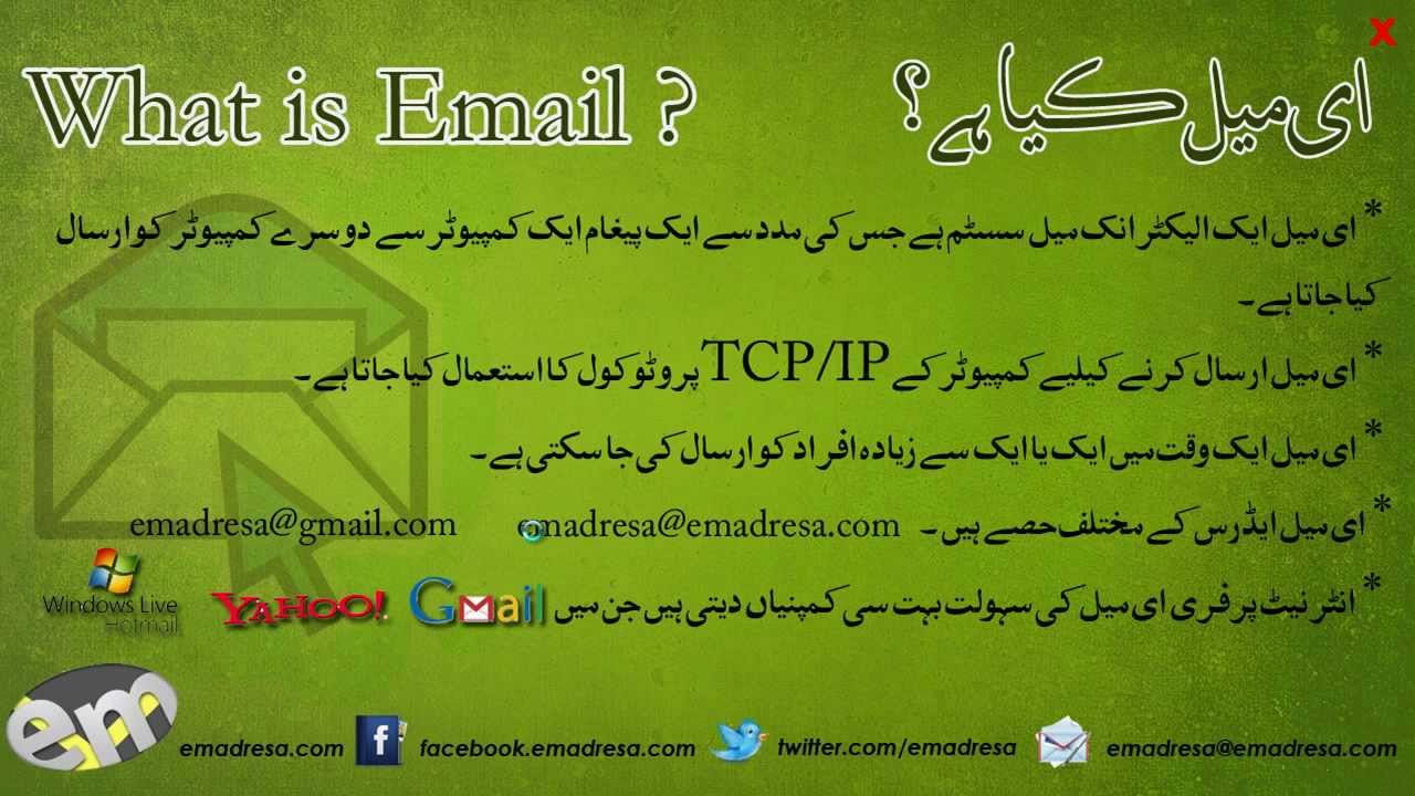 essay on email in urdu