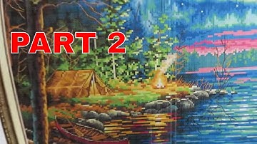 Everydayecrafts Video Review And Comparison Part 2. Counted VS Printed Cross Stitch Canvas