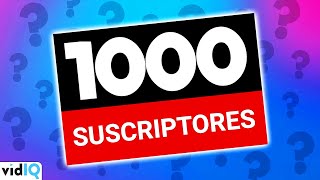 Cuánto Tiempo se Tarda en Conseguir 1000 SUSCRIPTORES en YouTube | vidIQ en español