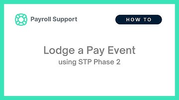 Creating and lodging a Pay Event