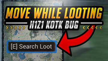 HOW TO MOVE WHILE LOOTING IN KING OF THE KILL (H1Z1: KOTK Glitch)