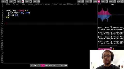 Sonic Pi Tutorial - Randomization part 1: rrand/rrand_i