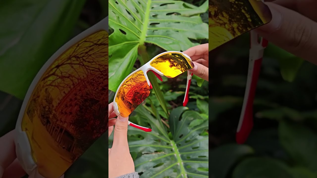 Rimless Sports Sunglasses: Clear Lower Vision + Anti-Slip Nose Pads