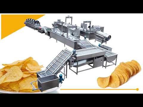 Fully Automatic Potato Chips Line | Large Chips Processing Plant | 50kg, 200kg, 300kg,