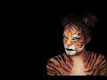 Tiger Body Paint Makeup Look