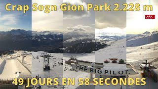 Flims Laax Falera ⏩ Timelapse 49 days