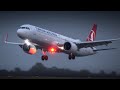 Turkish Airlines A321neo Very Low Go Around!