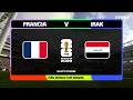 FRANCIA VS IRAK JORNADA 2 GRUPO I FIFA WORLD CUP 2026 SIMULACIÓN EN VIVO LTA MOD EAFC 26