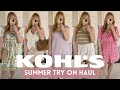 KOHLS SUMMER 2024 TRY ON HAUL | LC by Lauren Conrad, Draper James, and MORE | Kohl's Clothing Haul