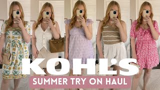 KOHLS SUMMER 2024 TRY ON HAUL | LC by Lauren Conrad, Draper James, and MORE | Kohl's Clothing Haul