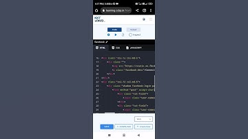 create Facebook login page using html and css
