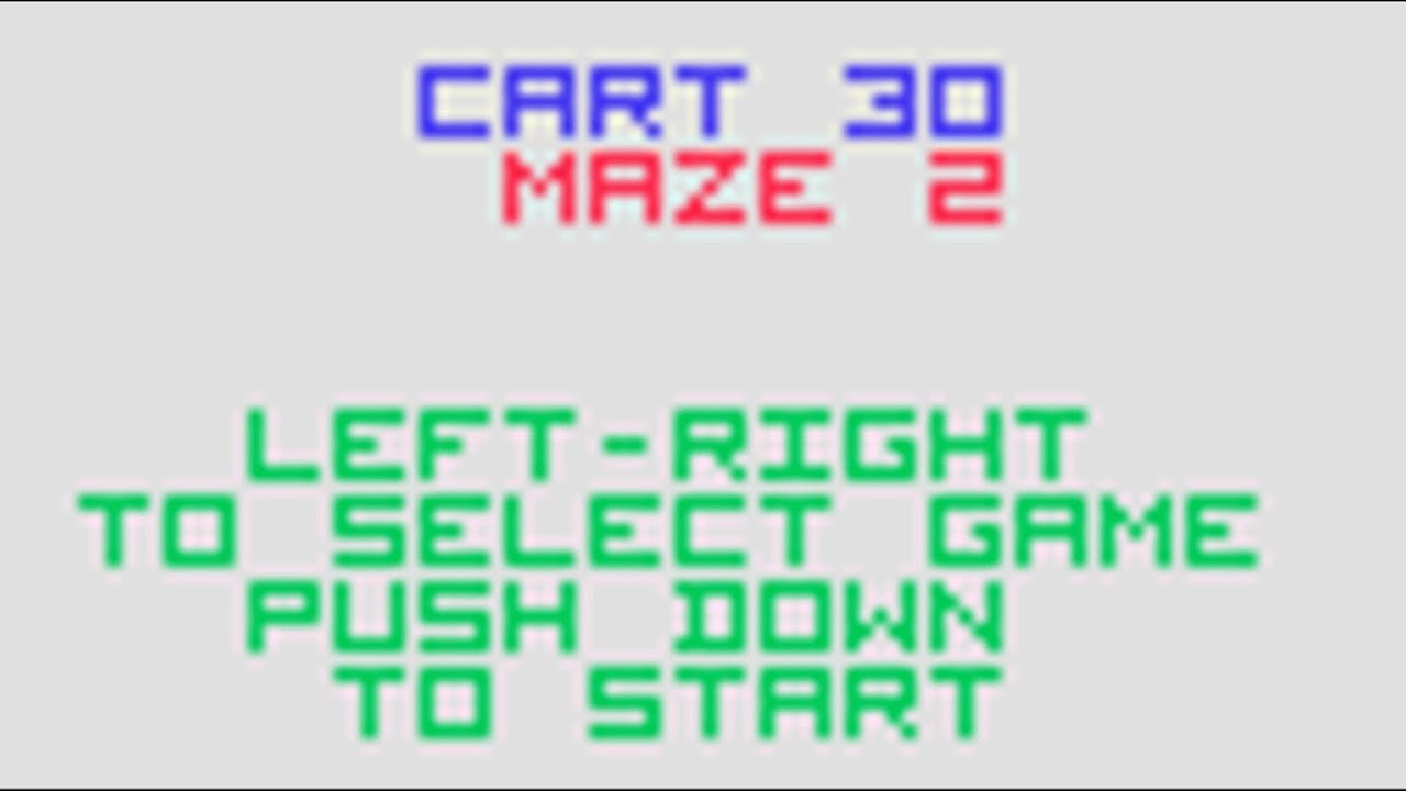Channel F - Channel F Multi Cart - Menu (2004) Sean Riddle - YouTube