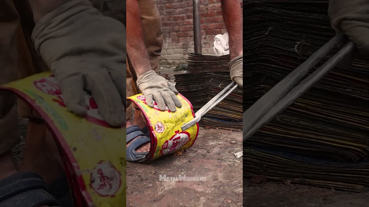 Recycling and Making of Oil Tin Boxes | Factory Process